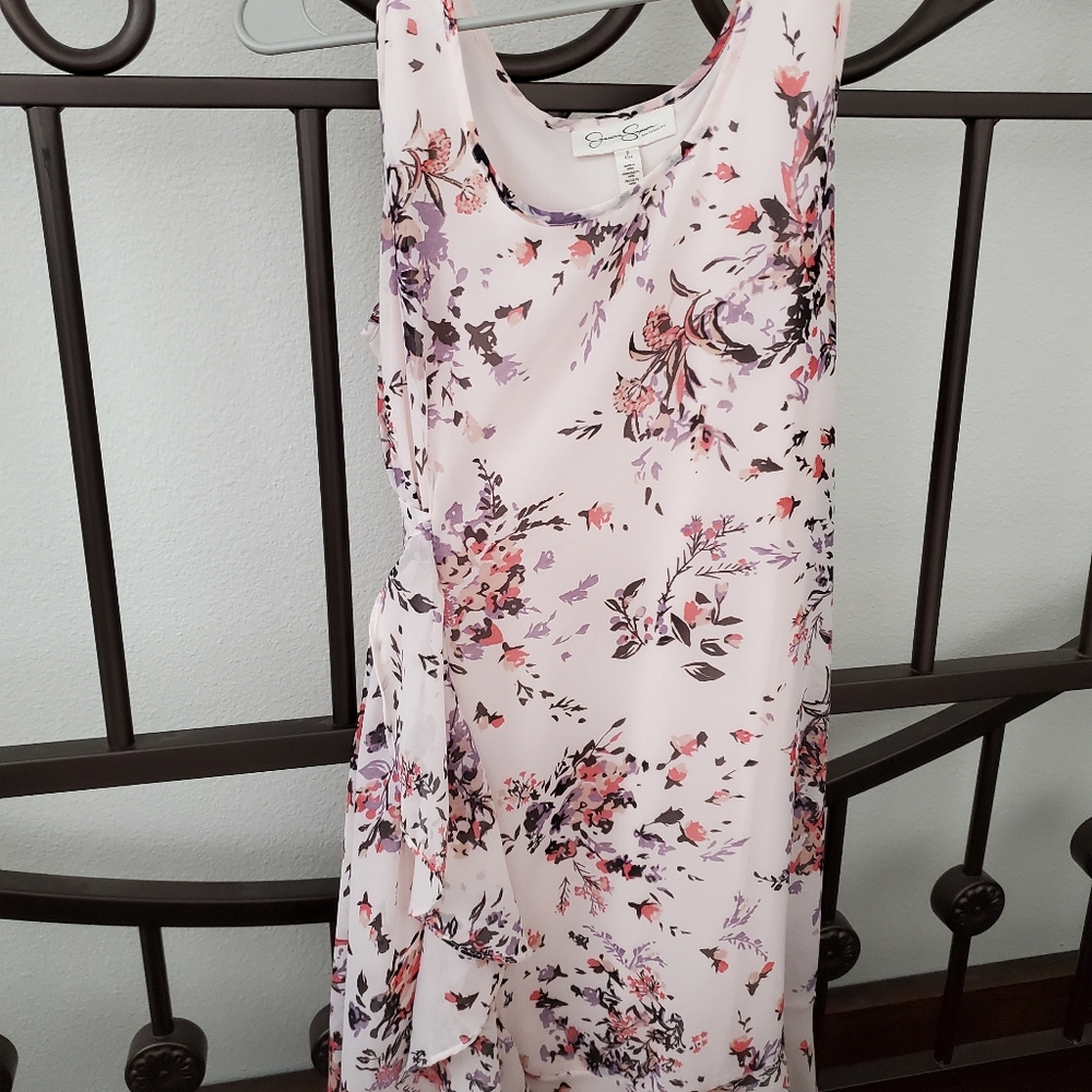 Jessica Simpson Pink Floral Maternity Dress